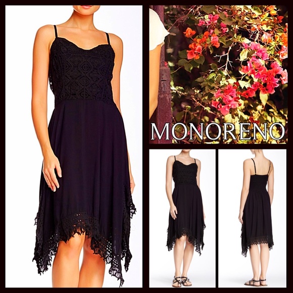 ❌SOLD❌❗️1-HOUR SALE❗️Monoreno DRESS Black Crochet - Picture 8 of 8