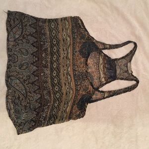 Transparent tribal pattern summer top