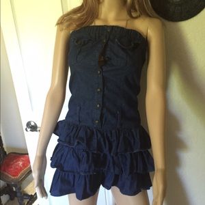 Cute jean mini dress