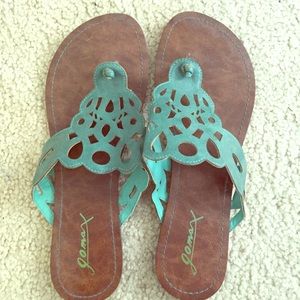 Aqua Sandals from Nordstrom