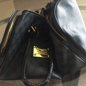 Louis Vuitton monogram satchel purse.