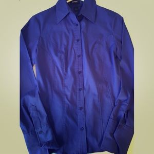 Dark violet button up blouse