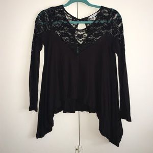 🌀Pacsun long sleeve flowy lace crop top