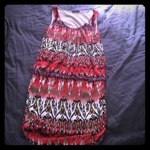 Tight, short patterned dress