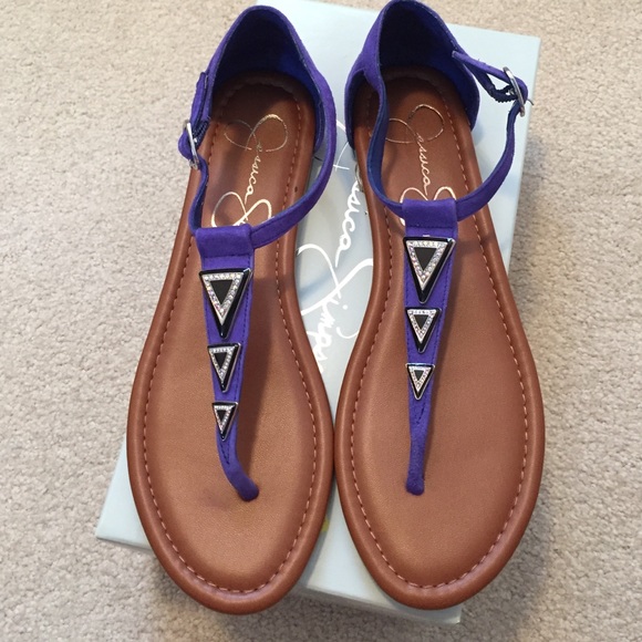 Blue sandals