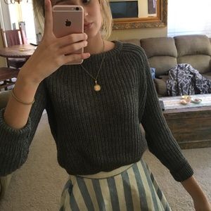 American Apparel Cropped Pullover Sweater