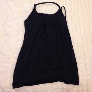 Black lululom mesh workout tank