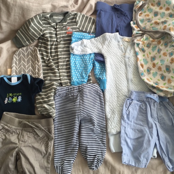 Newborn and 0-3 baby boy lot