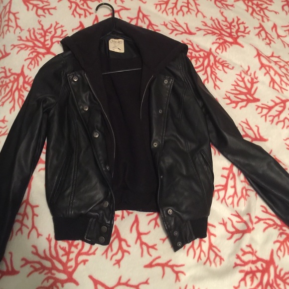 Faux leather jacket