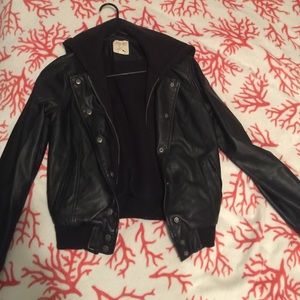 Faux leather jacket