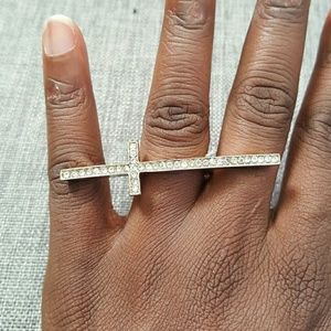 Silver Cross Ring