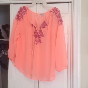 Coral shirt