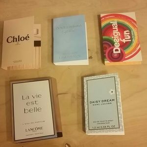 Perfume samples! - Chloe Dolce Lancome Marc Jacobs