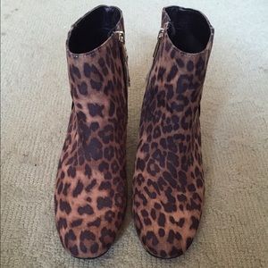 Leopard booties