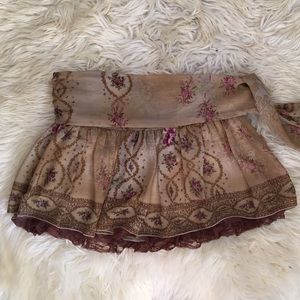 Beautiful coffee and brown skirt