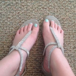 Sparkly sandals