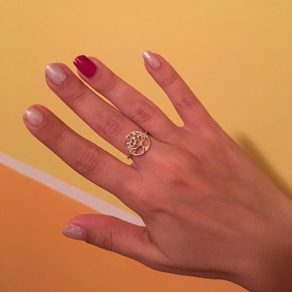 Silver Plated Tree of Life Ring - Picture 3 of 3