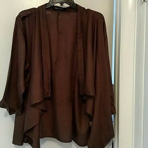 Swingy jacket with belted