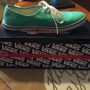 Teal vans