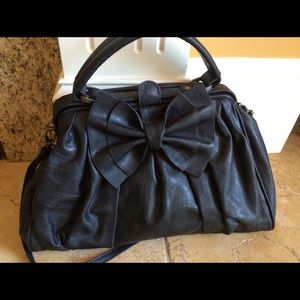 Jessica Simpson black bow purse