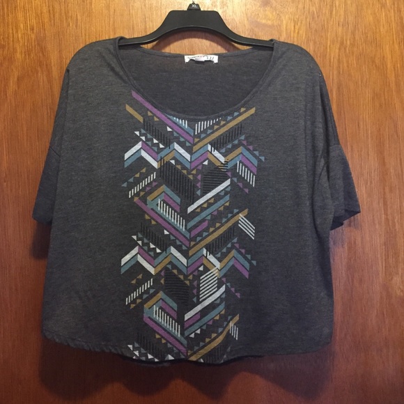 Aztec printed crop top