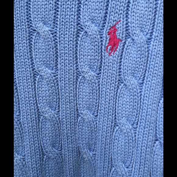 Light Blue Cable-knit Sweeter - Picture 3 of 3
