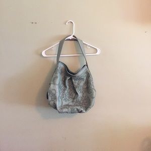 Detailed leather hobo bag