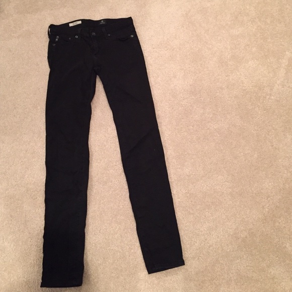 AG sateen black jeans