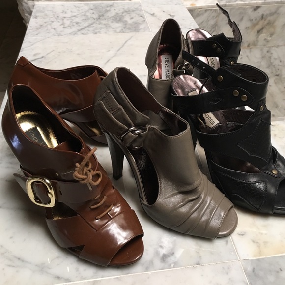 Three pairs of shoes together
