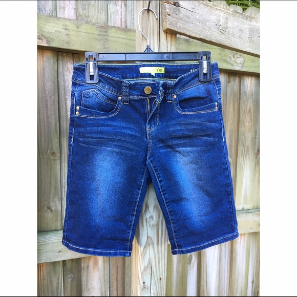 Denim Bermuda shorts