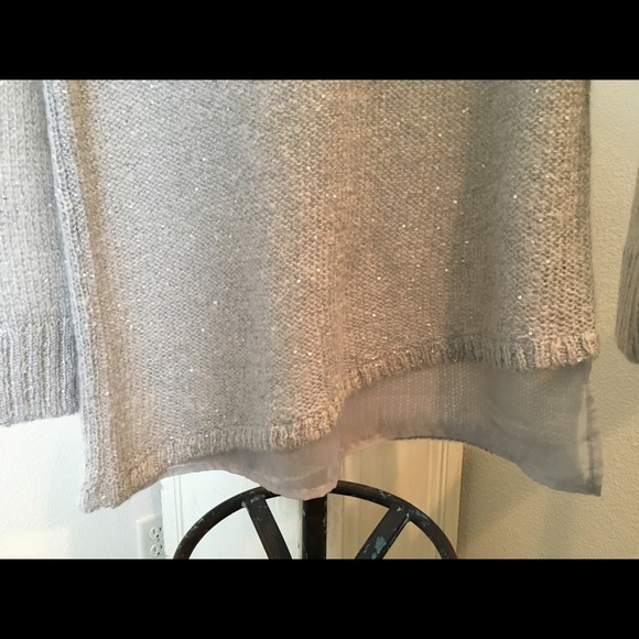 NWT The Limited | grey subtly sequined sweater - Picture 2 of 3
