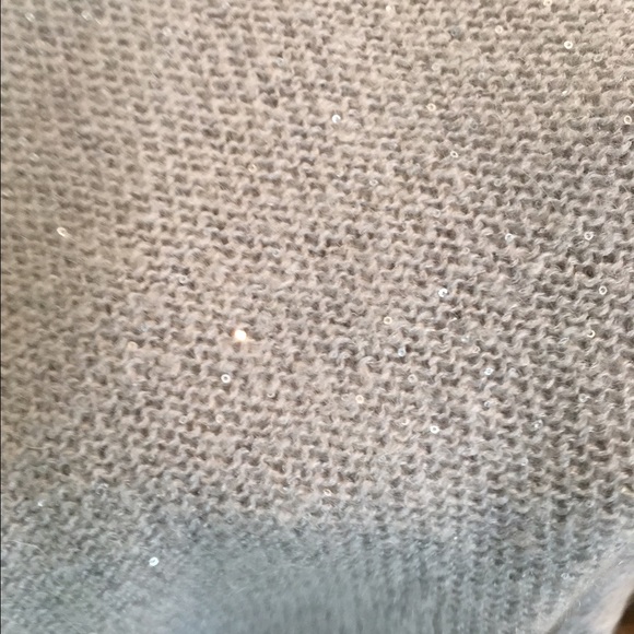 NWT The Limited | grey subtly sequined sweater - Picture 3 of 3
