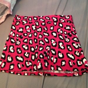 Wet seal cheetah print skirt