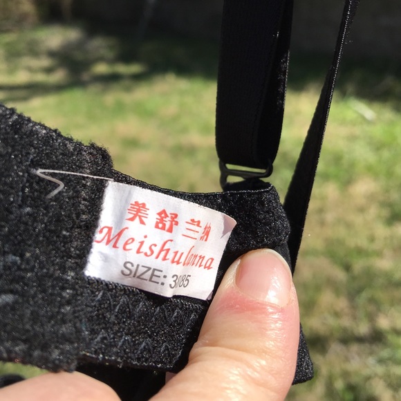 RAVE BRA.💋black bra with gold spikes. - Picture 4 of 5