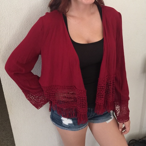 NEW Forever 21 Fringe Cardigan - Picture 4 of 4