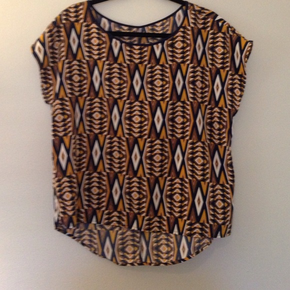 Aztec silky shirt