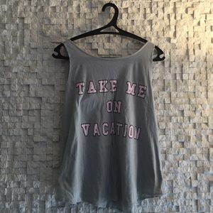 WildFox Take Me On Vacation Tank NWT