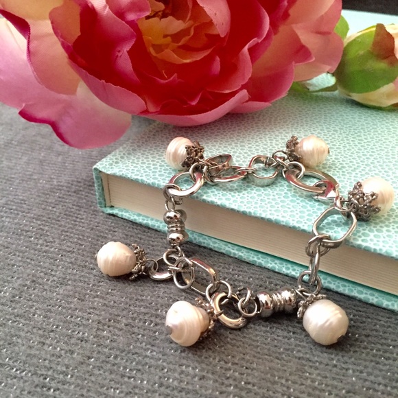 ** Not for Sale** Freshwater Pearl Charm Bracelet