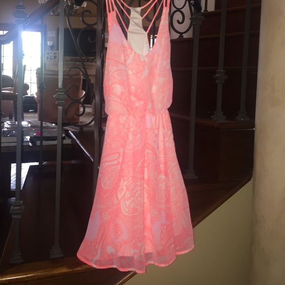 Bright Pink Paisley Dress