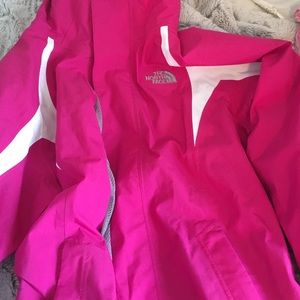 Pink north face, never worn