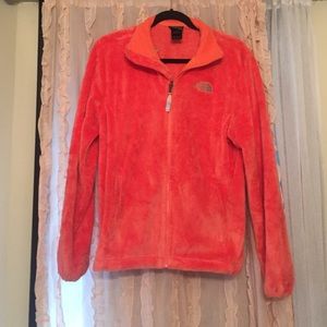 Bright orange north face