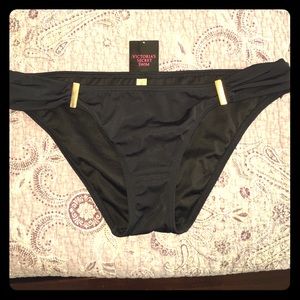 NWT Victoria's Secret Black Bikini Bottoms
