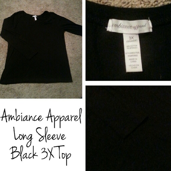 Black Long Sleeve Top