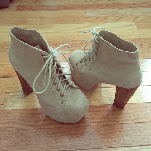 Jeffrey Campbell suede Lita booties