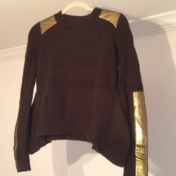 Brown, wool & cashmere sweater