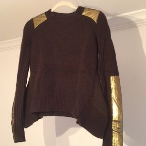 Brown, wool & cashmere sweater