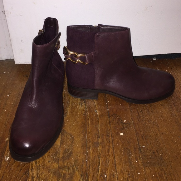 Purple booties