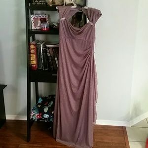 FINAL PRICEElegant Mocha Shimmer Gown (added pics)