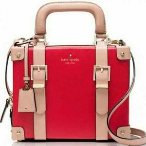 SOLD!! - Kate Spade Cherry Red Luggage Satchel
