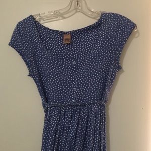 Zara blue polka dotted sundress